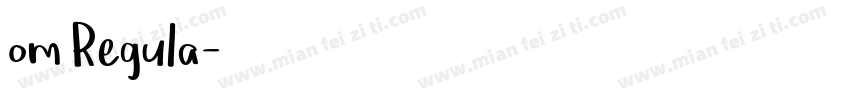 om Regula字体转换
